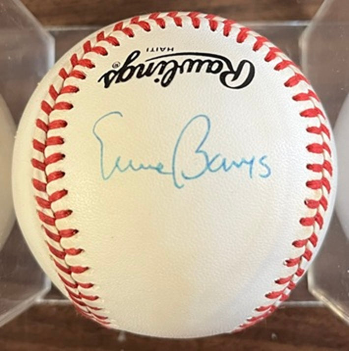 Ernie Banks Autographed Signed Baseball PSA/DNA Auth 545053