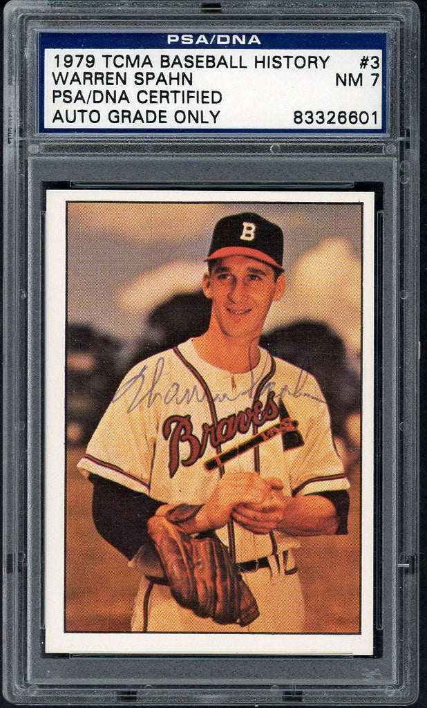1979 TCMA #003 Warren Spahn Braves Signed PSA/DNA 545113