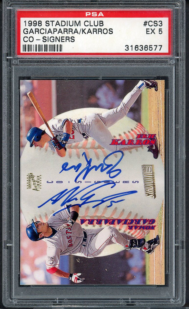 1998 Stadium Club #CS3 Nomar Garciaparra Eric Karros PSA 5 EX 545116