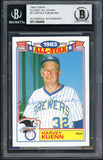 1984 Topps All Stars #001 Harvey Kuenn Brewers BVG Auth Signed 545118