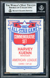 1984 Topps All Stars #001 Harvey Kuenn Brewers BVG Auth Signed 545118