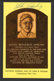 Yellow Hall of Fame Postcard Luke Appling White Sox Signed Autographed