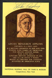 Yellow Hall of Fame Postcard Luke Appling White Sox Signed Autographed