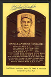Yellow Hall of Fame Postcard Stan Coveleski Indians Signed Autographed