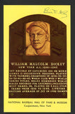 Yellow Hall of Fame Postcard Bill Dickey Yankees Signed Autographed