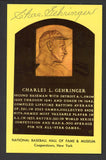 Yellow Hall of Fame Postcard Charles Gehringer Tigers Signed Autographed