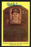 Yellow Hall of Fame Postcard Bob Gibson Cardinals Signed Autographed