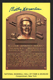Yellow Hall of Fame Postcard Billy Herman Cubs Signed Autographed