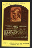 Yellow Hall of Fame Postcard Judy Johnson Signed Autographed