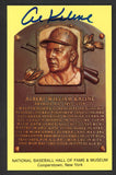 Yellow Hall of Fame Postcard Al Kaline Tigers Signed Autographed