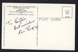 Yellow Hall of Fame Postcard Al Lopez White Sox Signed Autographed