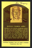 Yellow Hall of Fame Postcard Al Lopez White Sox Signed Autographed
