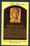 Yellow Hall of Fame Postcard Ted Lyons White Sox Signed Autographed