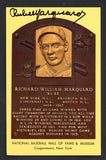 Yellow Hall of Fame Postcard Rube Marquard Dodgers Signed Autographed