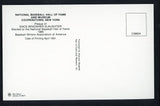 Yellow Hall of Fame Postcard Enos Slaughter Cardinals Signed Autographed