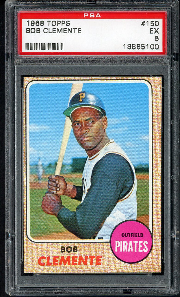1968 Topps Baseball #150 Roberto Clemente Pirates PSA 5 EX 545284