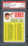 1967 Topps Baseball #103 Checklist 2 Mickey Mantle PSA 4 VG-EX 545286