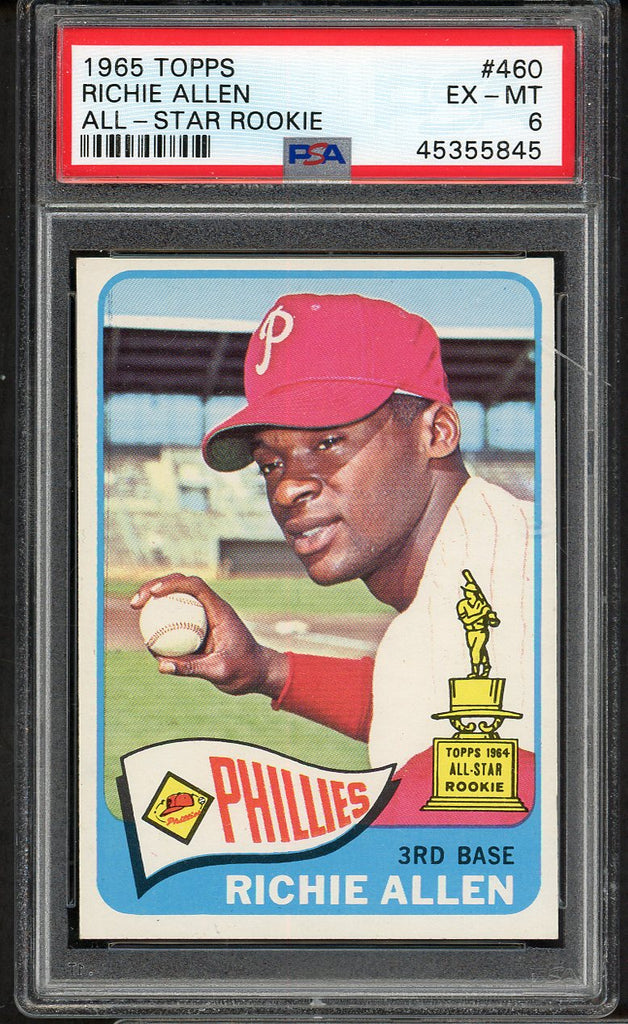 1965 Topps Baseball #460 Richie Allen Phillies PSA 6 EX-MT 545295