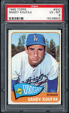 1965 Topps Baseball #300 Sandy Koufax Dodgers PSA 6 EX-MT 545300