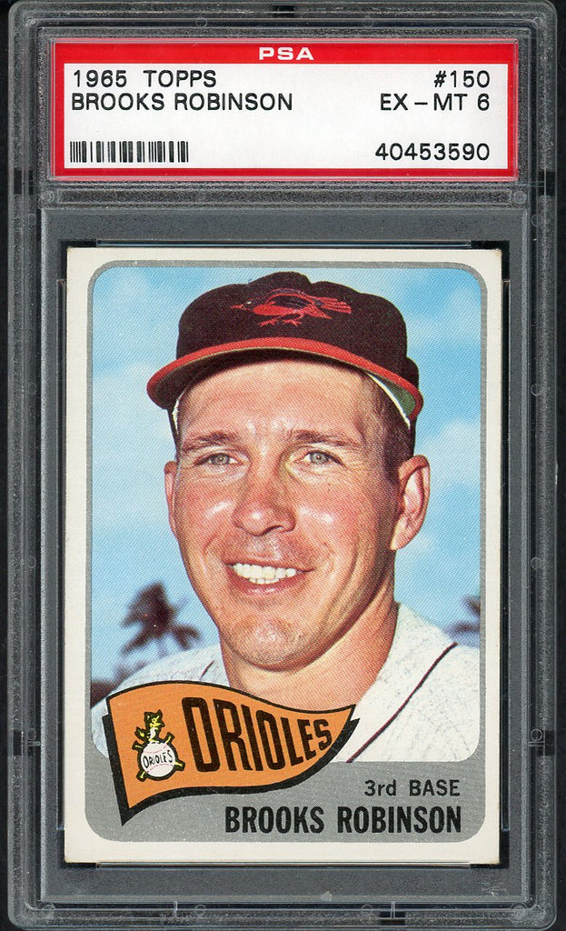 1965 Topps Baseball #150 Brooks Robinson Orioles PSA 6 EX-MT 545316