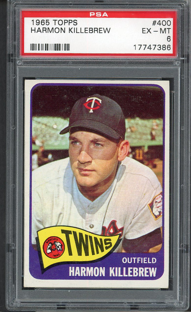 1965 Topps Baseball #400 Harmon Killebrew Twins PSA 6 EX-MT 545327