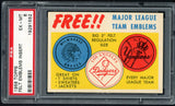 1958 Topps Baseball Felt Emblem Insert PSA 6 EX-MT 545329