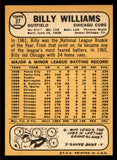 1968 Topps Baseball #037 Billy Williams Cubs NR-MT 545346