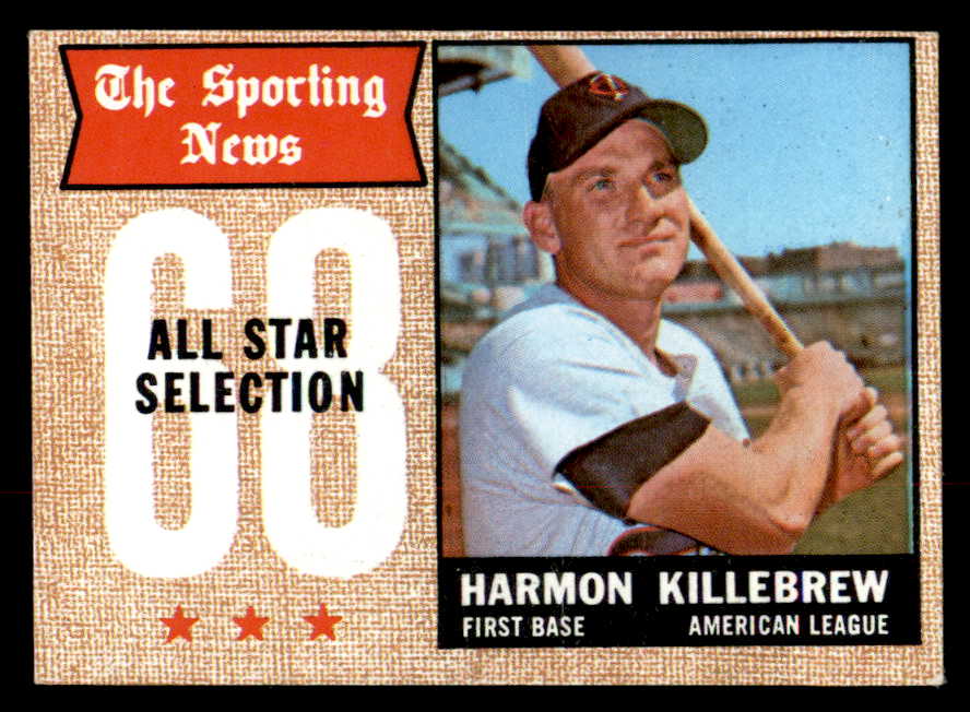 1968 Topps Baseball #361 Harmon Killebrew A.S. Twins EX-MT 545358