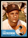1963 Topps Baseball #115 Carl Yastrzemski Red Sox EX 545370