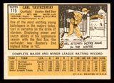 1963 Topps Baseball #115 Carl Yastrzemski Red Sox EX 545371