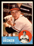 1963 Topps Baseball #126 Bob Uecker Braves EX 545373