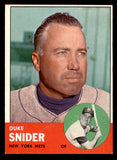 1963 Topps Baseball #550 Duke Snider Mets EX-MT 545376