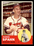 1963 Topps Baseball #320 Warren Spahn Braves VG-EX 545378