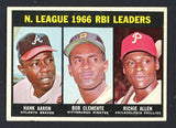 1967 Topps Baseball #242 N.L. RBI Leaders Aaron Clemente EX-MT 545386