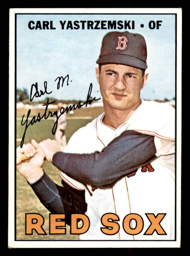 1967 Topps Baseball #355 Carl Yastrzemski Red Sox EX 545388