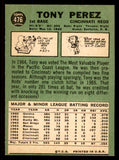 1967 Topps Baseball #476 Tony Perez Reds VG-EX 545399