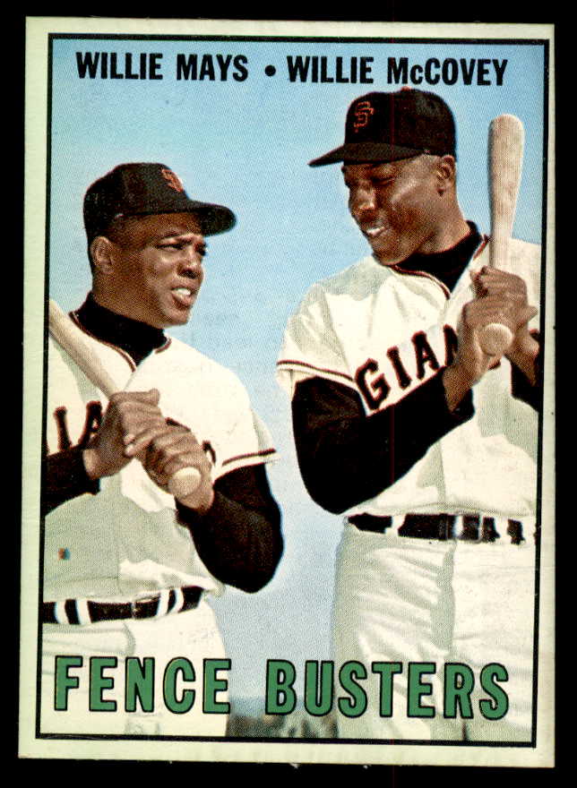 1967 Topps Baseball #423 Willie Mays Willie McCovey VG-EX 545400