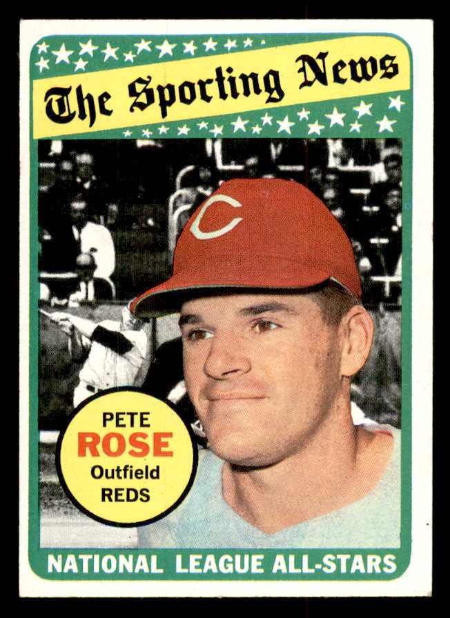 1969 Topps Baseball #424 Pete Rose A.S. Reds EX-MT 545403