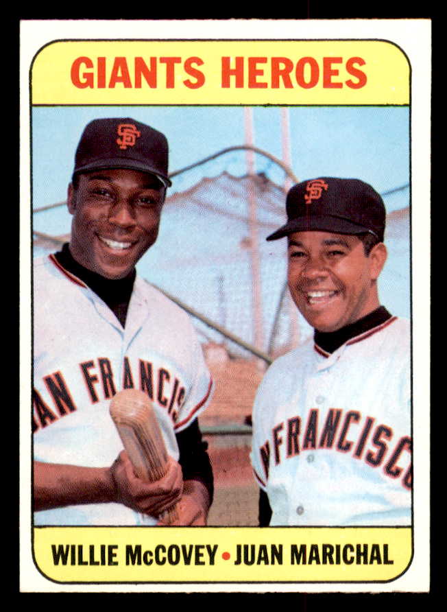 1969 Topps Baseball #572 Willie McCovey Juan Marichal NR-MT 545413
