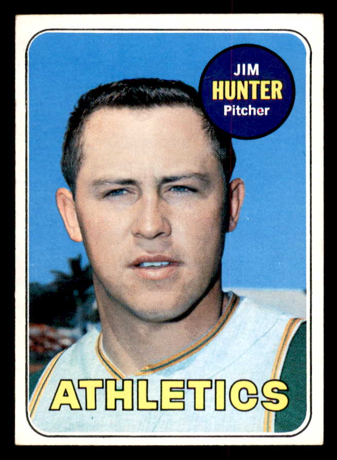 1969 Topps Baseball #235 Catfish Hunter A's EX-MT 545416