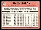 1969 Topps Baseball #100 Hank Aaron Braves VG 545419