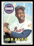 1969 Topps Baseball #100 Hank Aaron Braves EX+/EX-MT 545420