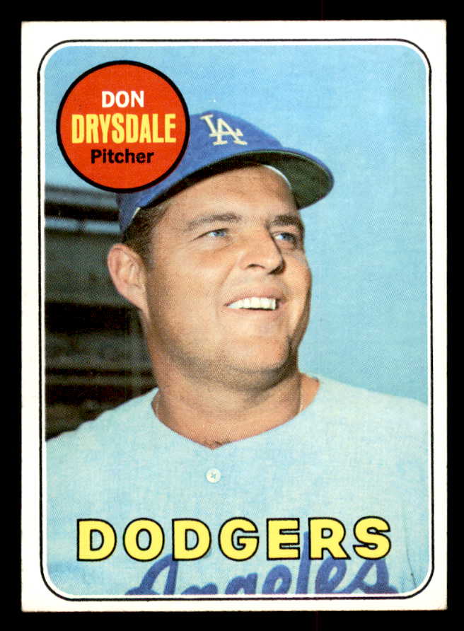 1969 Topps Baseball #400 Don Drysdale Dodgers EX-MT 545426