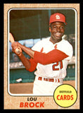 1968 Topps Baseball #520 Lou Brock Cardinals NR-MT 545434