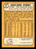 1968 Topps Baseball #085 Gaylord Perry Giants NR-MT 545436