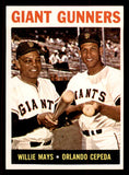 1964 Topps Baseball #306 Willie Mays Orlando Cepeda NR-MT 545445
