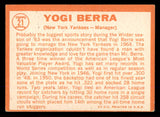 1964 Topps Baseball #021 Yogi Berra Yankees EX 545463