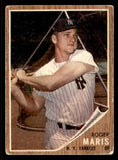 1962 Topps Baseball #001 Roger Maris Yankees VG 545482