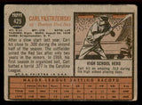 1962 Topps Baseball #425 Carl Yastrzemski Red Sox VG 545483