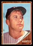 1962 Topps Baseball #200 Mickey Mantle Yankees GD-VG 545485